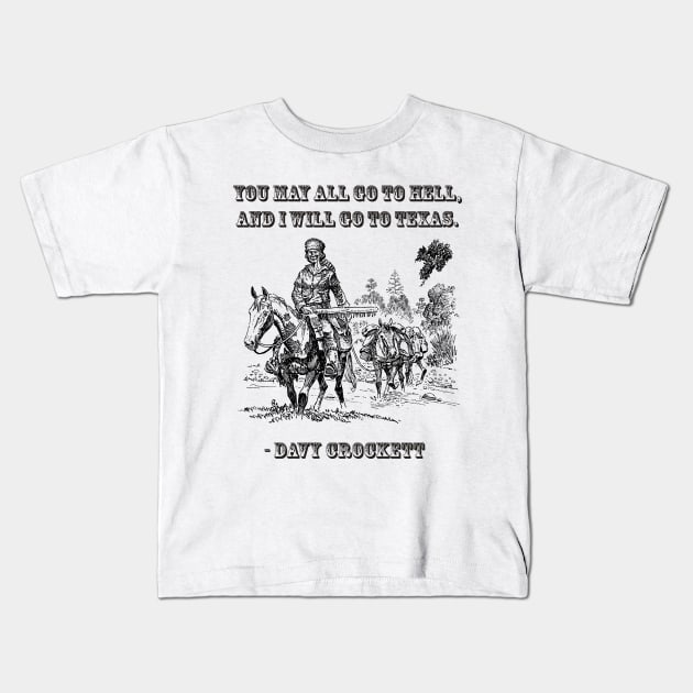 Crockett Kids T-Shirt by TX Tees